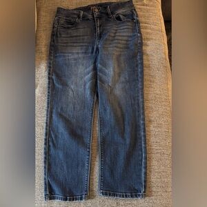 Indigo Poppy high-rise tummy control crop jeans, 10P